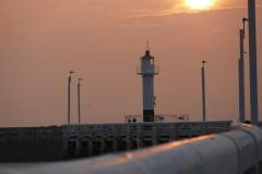 Phare au coucher (Ostende)