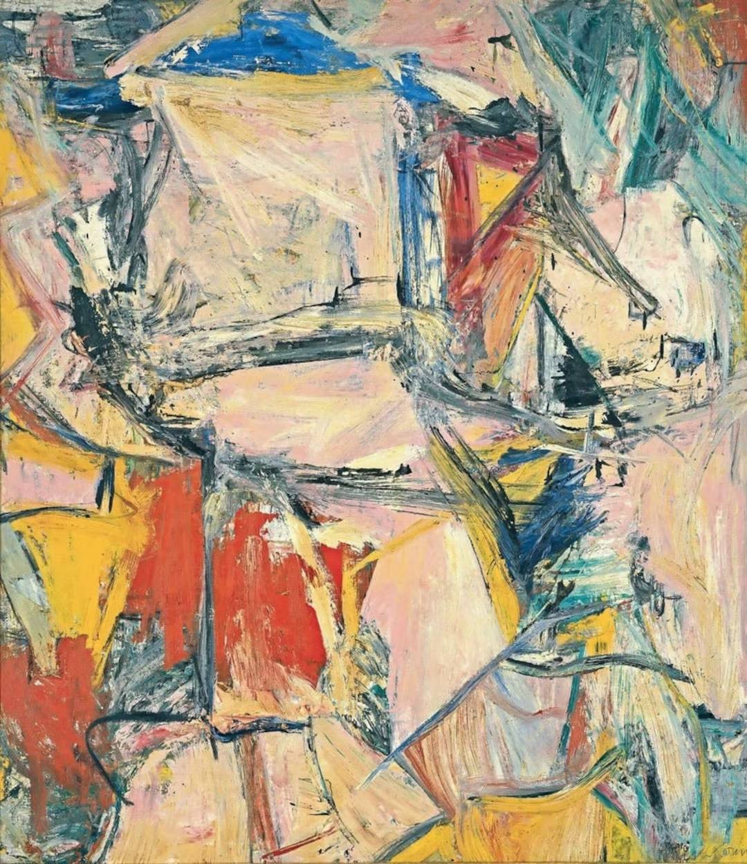 Willem de Kooning - Interchange (1955) interchange 2e oeuvre la plus chere du monde