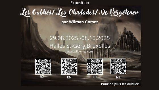 Exposition : Les oubliés . Wilman Gomez Tamayo aux Halles Saint‑Géry, Bruxelles