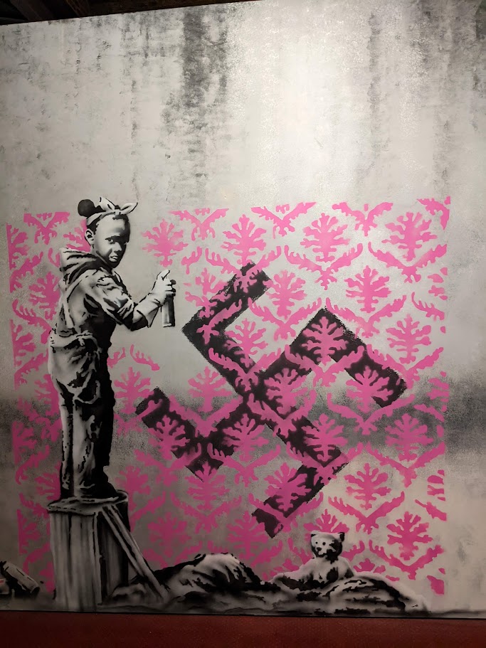 Banksy au musee à Bruxelles
